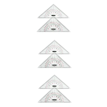 6-кратная треугольная линейка для рисования диаграммы для рисования корабля 300-мм крупномасштабная треугольная линейка