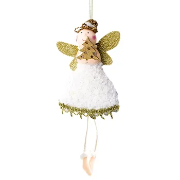 Кукла-ангел, подвешенные на дереве украшения размером 7 × 3,5 дюйма, рождественские украшения, поделки, украшения для Рождества, Дня Благодарения