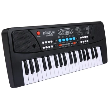 BIGFUN 37-клавишный USB-электронный орган, детское электрическое пианино с микрофоном, цифровая клавиатура, музыкальный инструмент для детей, подарок для студентов