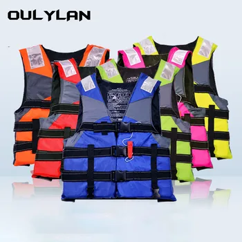Oulylan Высококачественный спасательный жилет для взрослых для серфинга, плавания, катания на лодках, парусного спорта, жилет для плавания, куртка безопасности из полиэстера