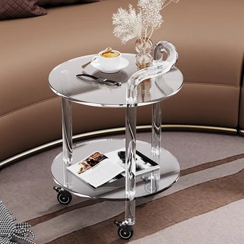 Прикроватный столик с мобильным модулем, экономящий пространство, Многофункциональный уникальный Прикроватный столик, Узкая Ночная площадка, Декоративная мебель GG