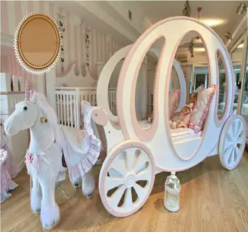 детская кровать в коляске принцессы для мебели детской комнаты-подарите сказку для спального гарнитура для девочек