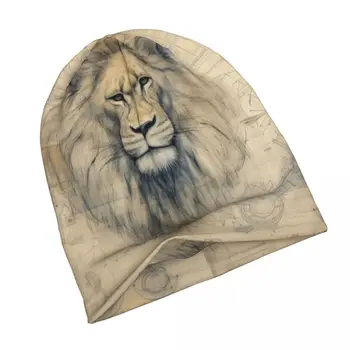 Тонкая шапочка для рисования карандашом Lion Y2k Летние головные уборы для мужчин и женщин, модные тюбетейки и шапочки