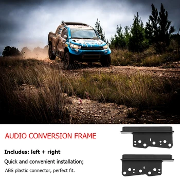 2шт Радио Аудио DVD-Плеер Рамки Отделка Автомобиля Стерео Аудио Лицевая Панель Рамка для Toyota 4Runner 2003-2009 для Scion FRS 2013-2016