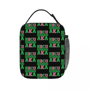 HBCU Grad, также ИЗВЕСТНАЯ как атрибутика женского общества, Изолированные сумки для ланча, сумки для пикника, термоохладитель, ланч-бокс, сумка для ланча для женщин и детей