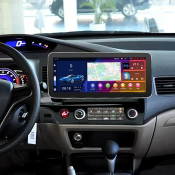 8 + 128 Г Автомобильный Радиоприемник 2 Din Android Carplay Для Honda Civic 2005 2006-2012 Мультимедийный Видеоплеер Авто Стерео GPS Навигация без DVD