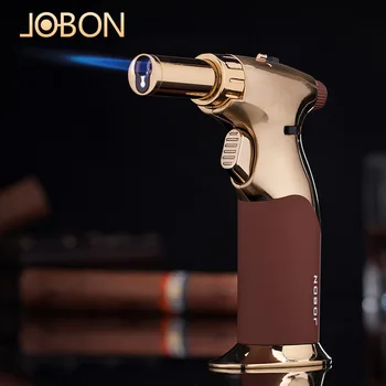 Новая горелка JOBON с сильным пламенем Ветрозащитный Сварочный пистолет Зажигалка Металлическая Кухня Барбекю Кемпинг на открытом воздухе Прижигание Надувная Зажигалка