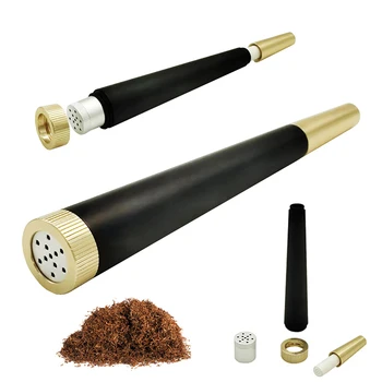 Угольный фильтр мундштук Металлическая трубка для курения табака Съемная коническая Трубка для курения табака Аксессуары для курения