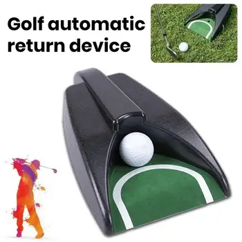 Автоматическая подставка для гольфа Компактного размера, машина для возврата гольфа, работающая на батарейках, Портативное учебное пособие для гольфа в помещении, аксессуары для гольфа