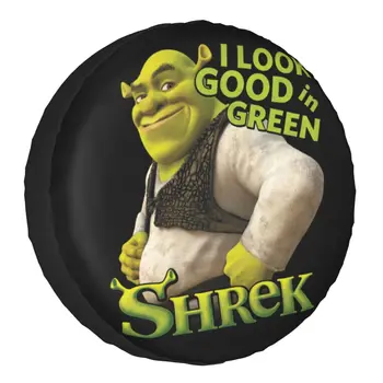 Я хорошо выгляжу В Зеленом Чехле Запасного колеса Shrek для Toyota Mike Myers Funny Anime 4WD 4x4 Car Wheel Protector 14 
