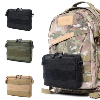 Двухслойный военный EDC пакет Мужской Тактический поясной ремень Molle, нейлоновая набедренная сумка, поясная сумка для кемпинга, охотничьи принадлежности, хозяйственная сумка