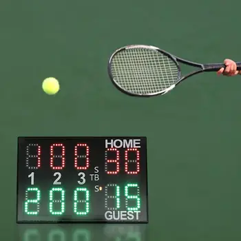 Электронное Настольное Цифровое табло с дистанционным управлением, часы для подсчета очков для волейбола и тенниса