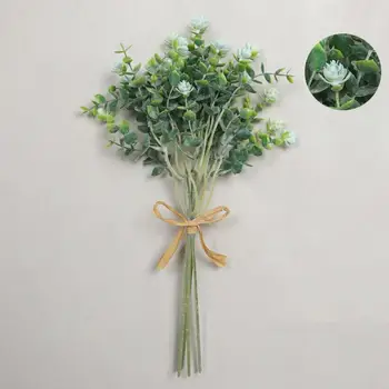 1 Букет ярких искусственных цветов, предотвращающих увядание, искусственные цветы, имитирующие листья эвкалипта, букет для офиса