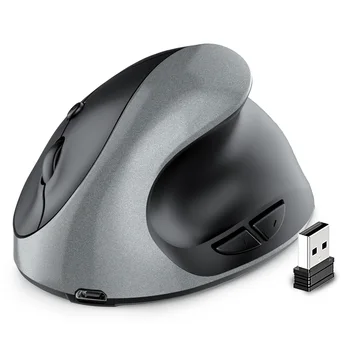 Креативная Эргономичная мышь с вертикальной рукояткой Перезаряжаемая Бесшумная Беспроводная мышь Ручной дизайн для настольных ноутбуков