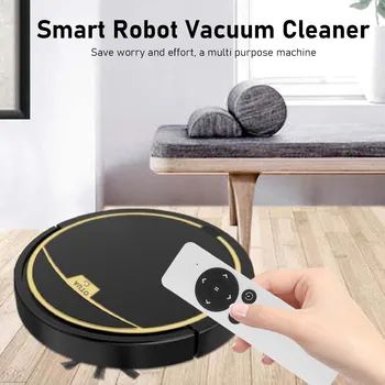 Ультратонкий Полностью автоматический робот-пылесос Smart Robotic Vacuum Cleaner для удаления пыли, волосяного пуха