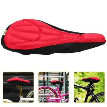 Силиконовый чехол для подушки для горного велосипеда с 3D толстой губкой универсального размера (красный)