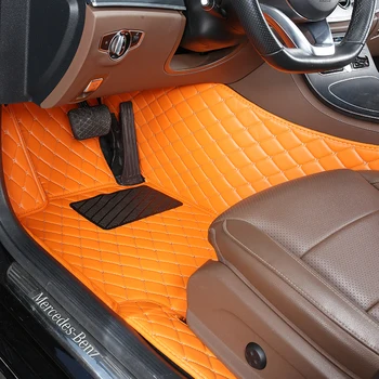 1 шт. Изготовленные на заказ кожаные автомобильные коврики для 2022 id 4 Crozz Аксессуары для автосалона Volkswagen Ковры-накладки для ног