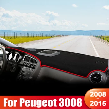 Для Peugeot 3008 GT 2008 2009 2010 2011 2012 2013 2014 2015 3008GT Солнцезащитный козырек на приборной панели автомобиля, аксессуары для приборной панели