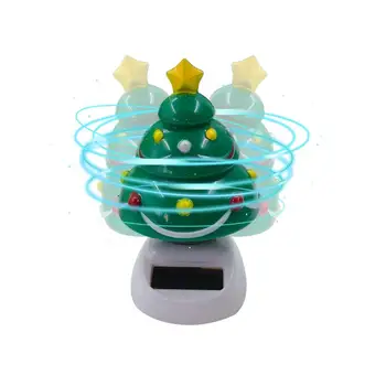 Танцевальные игрушки на солнечной энергии, Рождественская елка, инновационная энергосберегающая Рождественская танцующая кукла для автомобиля и дома
