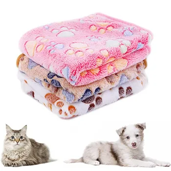 Одеяло для домашних животных, одеяло для собак, осенне-зимнее мягкое и удобное моющееся теплое двустороннее одеяло, утолщенное одеяло из кораллового флиса