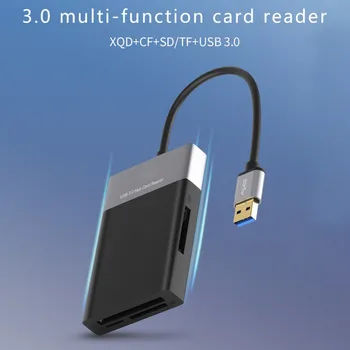 Устройство чтения карт памяти XQD Multi Card Reader С 2 адаптерами USB 3.0 HUB Для Sony Серии G/M, Lexar 2933X/1400X Для Windows/ Mac OS