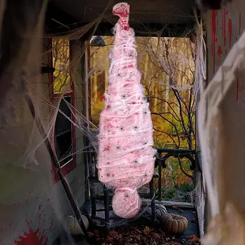 Поддельный декор для трупов, реквизит для фотосъемки на Хэллоуин, Реалистичный набор поддельных трупов для наружного страшного подвесного украшения Дома с привидениями