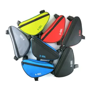 Аксессуары для велосипеда Велосипедная сумка MTB Велосипедная сумка Сумки на передней трубчатой раме Водонепроницаемая велосипедная сумка для инструментов Держатель телефона треугольные сумки