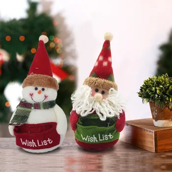 Рождественские украшения Снеговик Санта Клаус Мультяшная кукла Украшение Рождественской атмосферы Креативные праздничные подарки