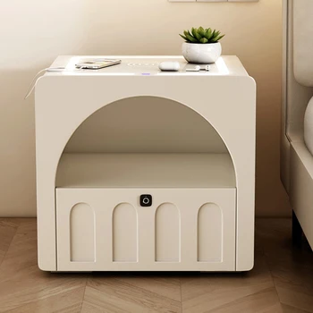 Современная роскошная прикроватная тумбочка для хранения туалетных принадлежностей Белого цвета, маленькая современная тумбочка середины века, стол с мебелью Hogar Home Furniture