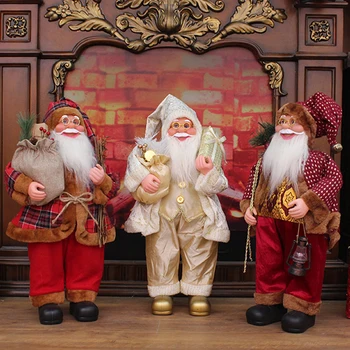 Счастливого Рождества, украшение куклы Санта-Клауса, настольное Декоративное украшение Санта-Клауса, рождественские украшения для дома, Новый 2024 год