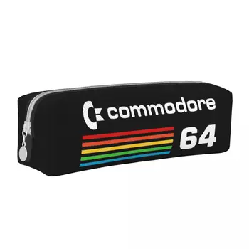 Винтажные компьютерные пеналы Commodore 64, клавиатура, чехол для карандашей, ручка для девочек, мальчиков, большая сумка, школьные принадлежности, подарки, аксессуары