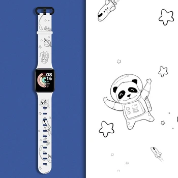 Подходит для Redmi Watch2 Прочный браслет для часов, защищающий от пота, регулируемые сменные умные часы из кремнезема для творческих групп
