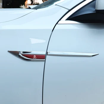 2 шт./компл. Наклейка на крыло автомобиля из нержавеющей стали, отличительные знаки, эмблема модели автомобиля, аксессуары для украшения экстерьера Mercedes Benz Smart