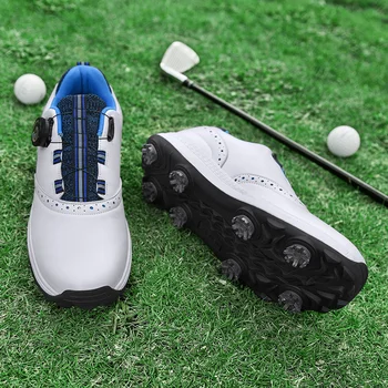 Мужские кроссовки для гольфа 2023, большие размеры 47, спортивная обувь, мужская обувь для гольфа с противоскользящими шипами, мужская обувь для гольфа люксового бренда, мужская обувь для гольфа