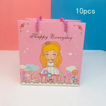 Бумажный пакет Принц принцесса Подарочное украшение Детские игрушки с ручкой Подходит для подарка ребенку на день рождения друзьям соседской сумке