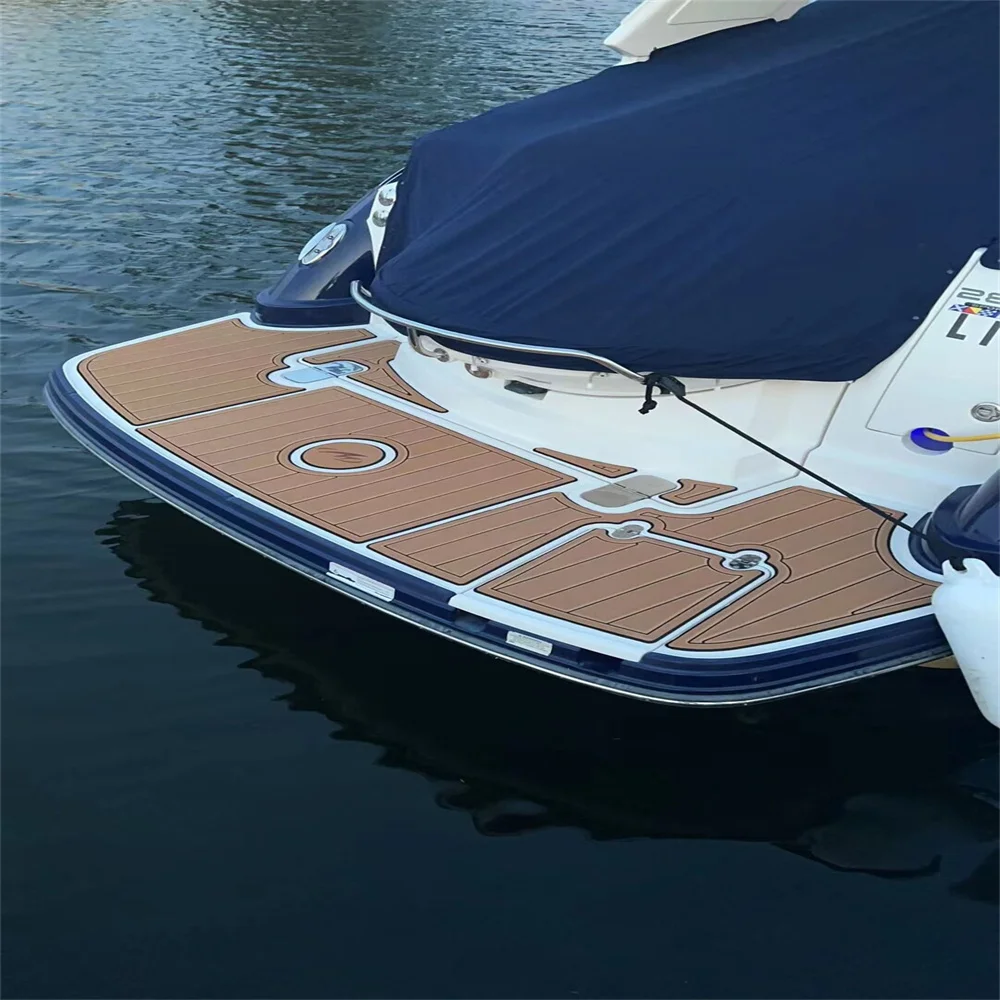 2018 Monterey M5 M3 MSX Swim Platfrom Step Pad Лодка EVA Пена Палуба Из Тикового Дерева Напольный Коврик С Подкладкой Самоклеящийся SeaDek Gatorstep Style - 5