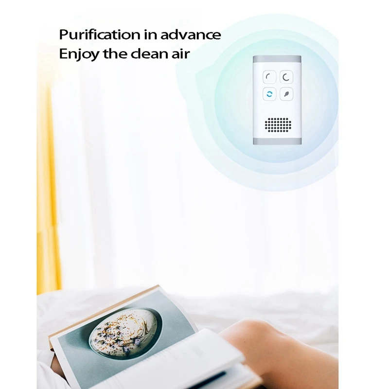 2X Мини-очистителя воздуха Генератор Озона Для очистки домашней ванной Комнаты Дезодорант для туалета Дезодорант для домашних животных Ионизатор воздуха EU Plug - 1
