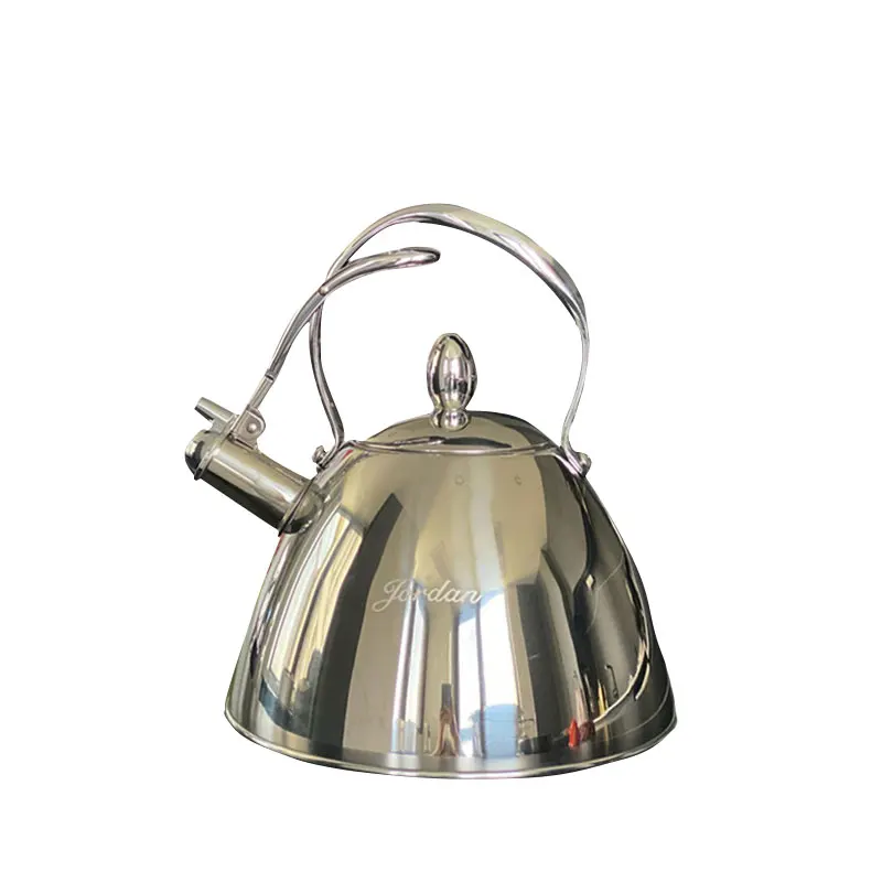 3-литровый чайник со свистом, Чайник для горячей воды из нержавеющей стали со звуком горения, металлический Чайник для чая - 1