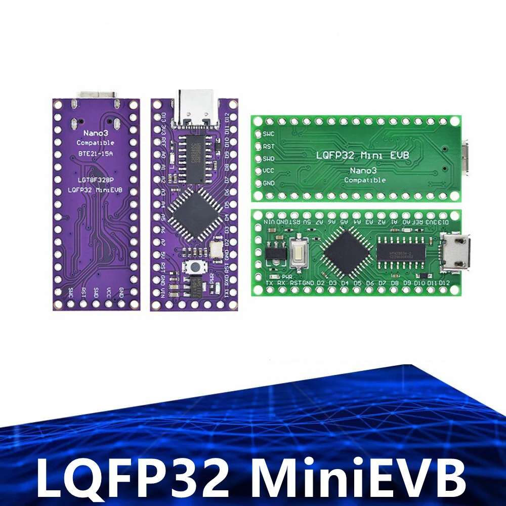 LGT8F328P LQFP32 MiniEVB TYPE-C MICRO USB HT42B534-1/CH340C Заменить Модуль NANO V3.0 для Arduino - 5