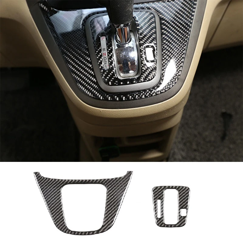 Автомобильная панель переключения передач, накладка на раму для Honda CRV 2007-2011 из углеродного волокна - 2
