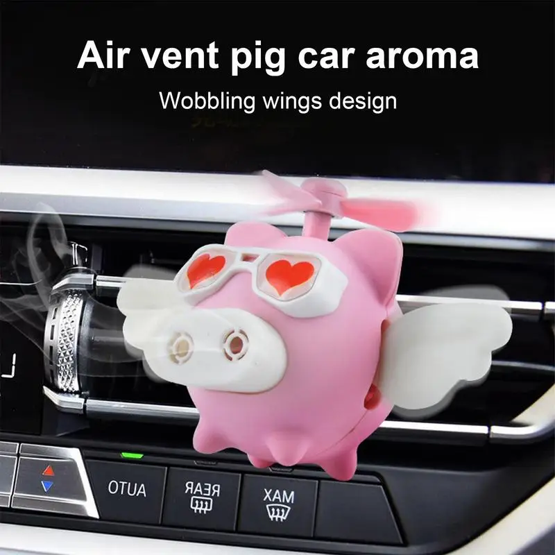 Автомобильный Освежитель воздуха Flying Pig Fragrance Air Vent Clip Автомобильный Ароматерапевтический Диффузор для духов Аксессуары для декора интерьера автомобиля - 1
