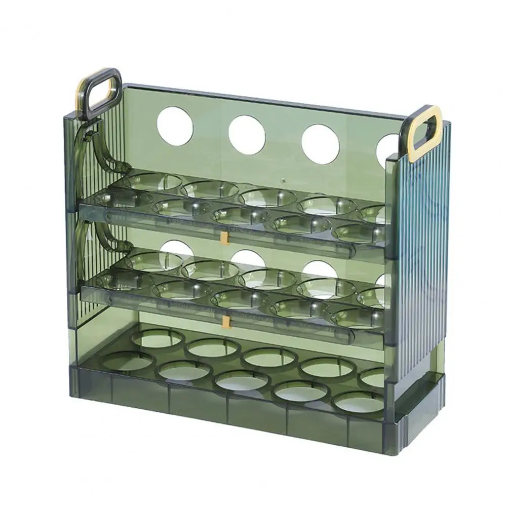 Лоток для яиц Многофункциональный ящик для хранения яиц Компактный холодильник Прозрачный ящик для хранения яиц Кухонные принадлежности - 1