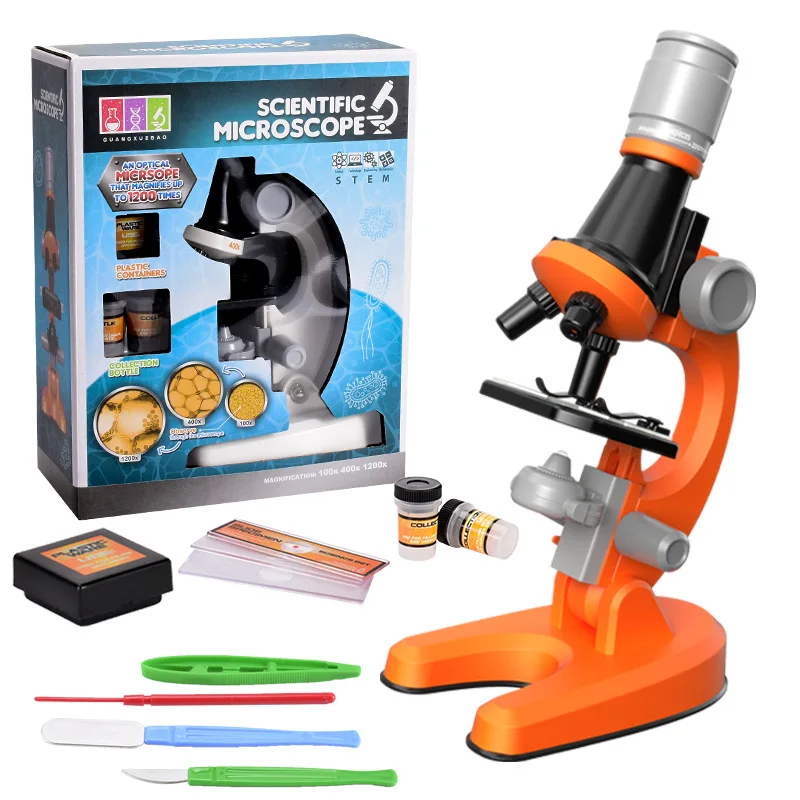 Новая обновленная версия 1013 детского микроскопа для научных экспериментов высокой четкости с большим увеличением для детей educa - 2