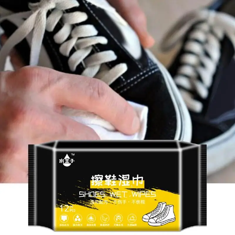 Одноразовые салфетки для обуви Эффективная чистка Быстрые салфетки для обуви Портативный Пятновыводитель для обуви Маленькие Белые инструменты для чистки артефактов для обуви - 5