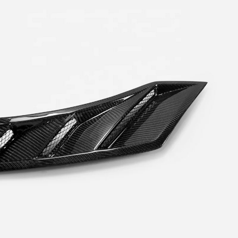 Пара вентиляционных отверстий на крыльях из углеродного волокна, воздуховод из глянцевого волокна, подходит для Nissan R35 GTR 08-17 - 4
