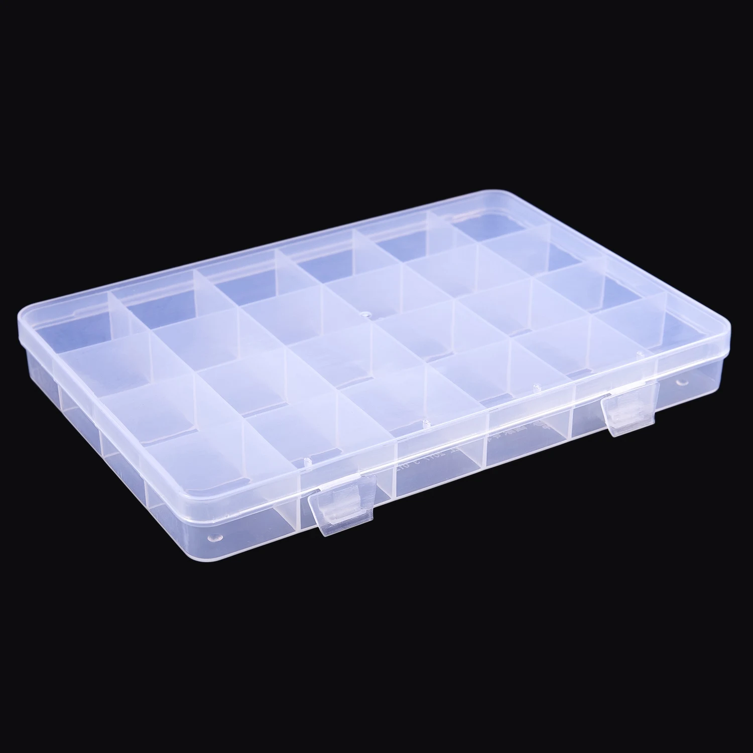 Пластиковая коробка с 24 отделениями, Контейнер для хранения ювелирных изделий из бисера, Поделка - 2