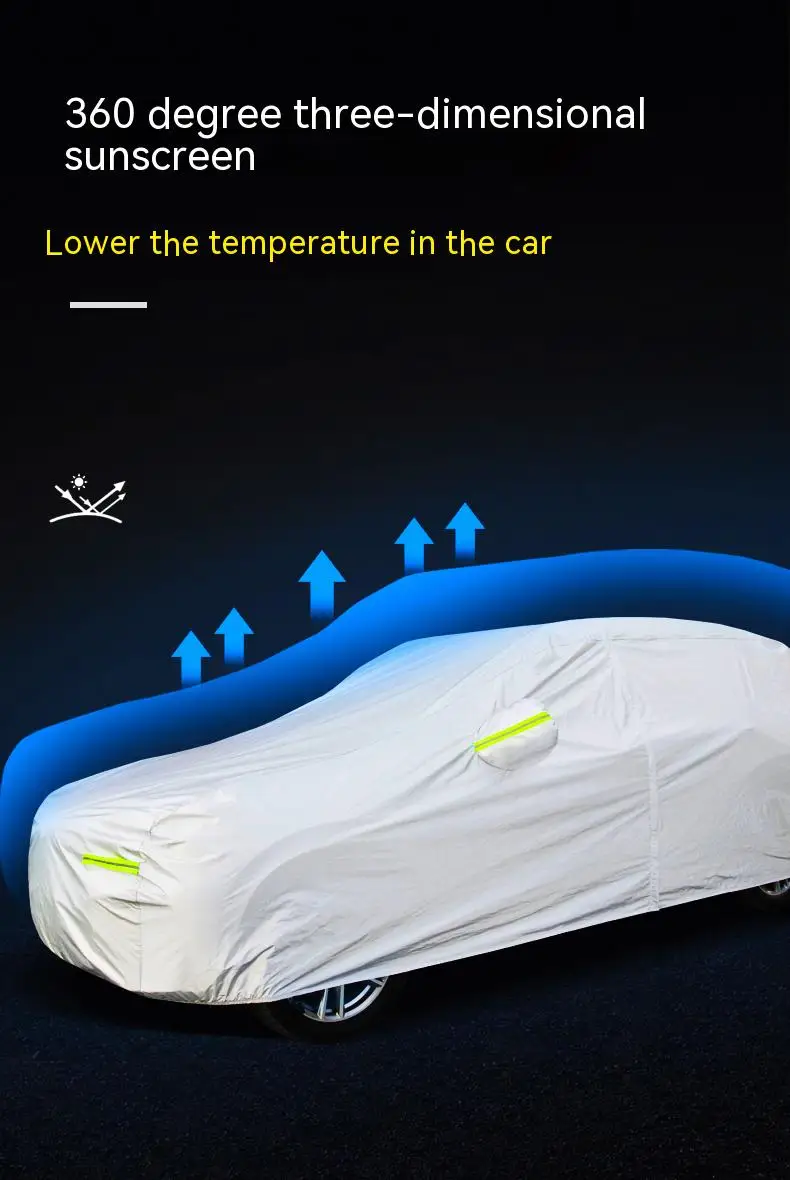 Полное покрытие автомобиля Внутри и снаружи, солнцезащитный крем, защита от ультрафиолета, Пылезащитная ткань Оксфорд для Volvo S60 2010-2021 - 1