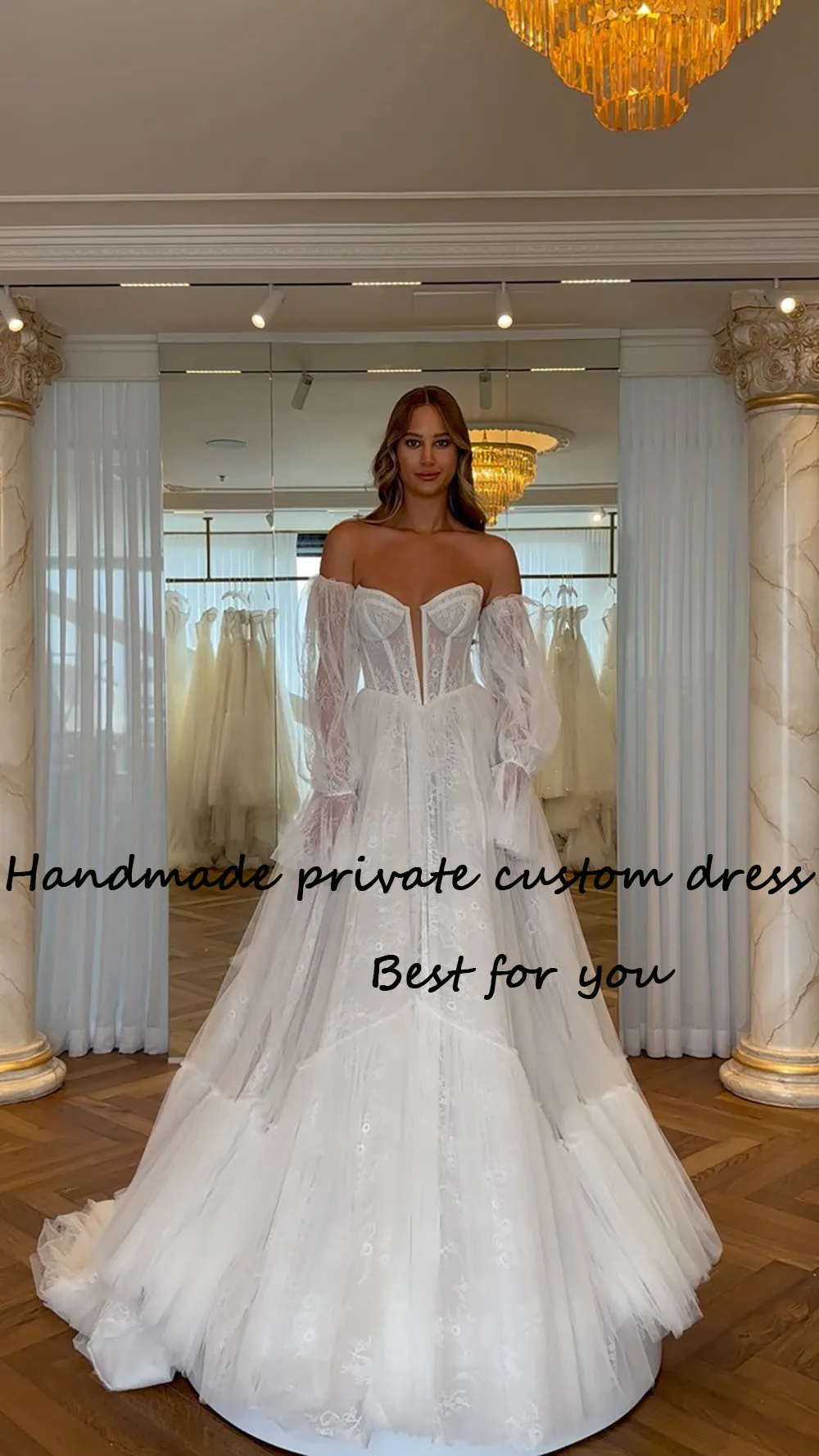 Роскошные свадебные платья принцессы из тюля с кружевным корсетом, платье невесты трапециевидной формы длиной 2023, Современные свадебные платья на заказ - 1