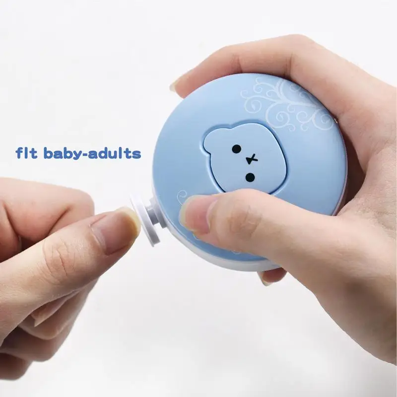 Электрический Триммер для ногтей для малышей, детский инструмент для полировки ногтей, Набор для ухода за младенцами, Маникюрный набор, простые в обрезке Кусачки для ногтей для новорожденных - 3