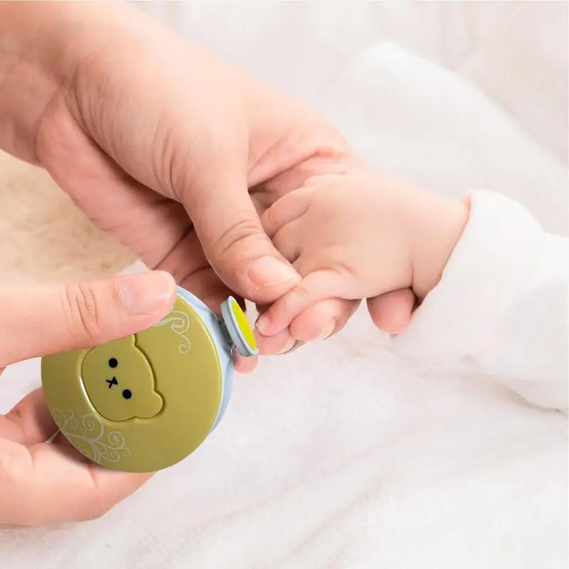 Электрический Триммер для ногтей для малышей, детский инструмент для полировки ногтей, Набор для ухода за младенцами, Маникюрный набор, простые в обрезке Кусачки для ногтей для новорожденных - 4